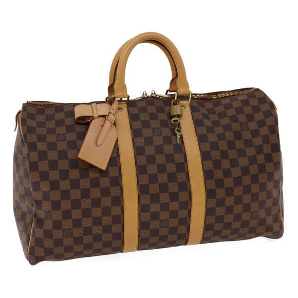 LOUIS VUITTON Damier Ebene Keepall 45 Boston Bag - Picture 1 of 16